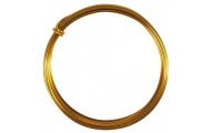 Hliníkový drôt, 2 mm, 3 m, zlatý, 1 ks
