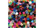 Akrylová mozaika, lesklá/farebná, 5 x 5 mm, 45 g
