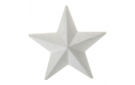 Polystyrénová hviezda, biela, 10 cm, 1 ks