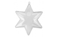 Akrylová hviezda, 15 cm, 1 ks