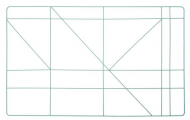 Kovový rám, štvorcový, mätový, 1 ks