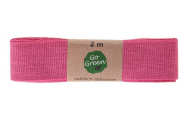 GoGreen bavlnená stuha, pink, 25 mm x  2 m, 1 ks