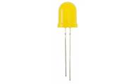 JUMBO sveteľná dióda, žltá, 10 mm, 10 ks