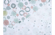 Vzorovaný fotokartón Hviezdy a bodky, pastelové farby, 50 x 70 cm, 1 hárok