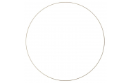 Kovový krúžok, Ø 50 cm, so zlatým povrchom, 1 ks