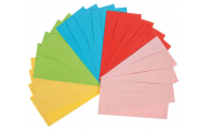 Obálky, farebné, 22 x 11 cm, 20 ks