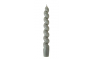 Rico Design® špirálová sviečka, ø 2,4 x 18,5 cm, perlovosivá, 1 ks