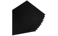 Farebný kartón, 50 x 70 cm, čierny, 25 hárkov