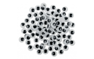 Pohyblivé očká, okrúhle, 12 mm, 100 ks