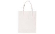 Papierová taška, biela, 10 ks, 24 x 12 x 31 cm