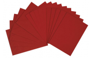 Otváracia pohľadnica, červená tmavá, 10,5 x 15 cm, 5 ks