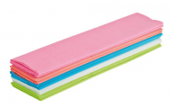 Krepový papier, pastelové farby, 2,5 m x 50 cm, 10 kotúčov