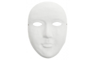 Papierová maska, veľká cca. 15 x 21,5 cm, 12 ks