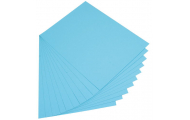 Farebný kartón, 50 x 70 cm, 10 ks, modrá svetlá