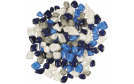 Mozaika, mäkké sklo, modrá, 1 - 2 cm, 200 g