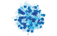 Luzy Acryl mozaika, 100 g, modrá mix