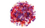 Luzy Acryl mozaika, 100 g, fiaľová/červená mix