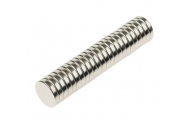 Magnet neodym, ø 10 x 2 mm, 24 ks