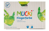 MUCKI® prstové farby, 6 x 150 ml