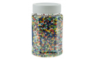 Rokajl/sklenené guľaté perličky, farebné nepriehľadné, ø 2,6 mm, 500 g