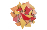 Mozaika lámaná, 1,5 - 10 cm, 1,7 kg, žltá/oranžová/červená