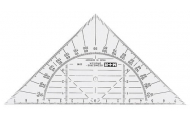 Trojuholník s uhlomerom, 140 mm, 1 ks