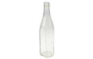 Sklenená fľaša s výrezom, 7 x 6 x 25,5 cm, 1 ks