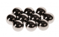 Oceľové guľky chrómované, 10 mm, 10 ks