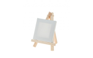 Mini maliársky stojan s plátnom, 12 cm, 1 ks