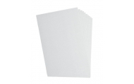 Vlnitý papier, 50 x 70 cm, biely, 10 ks