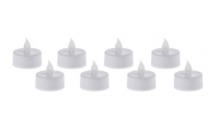 LED čajové sviečky, ø 3,5 x 2,8 cm, 8 ks