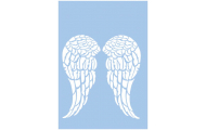 Šablóna anjelské krídla, 29,7 x 21 cm, 1 ks