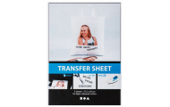 Transferová fólia na svetlé textilie, 215 x 280 mm, 3 ks
