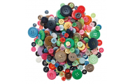 Plastové gombíky, farebné 140 g