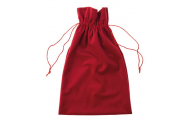 Zamatové darčekové vrecúško, červené, 14 x 18 cm, 1 ks