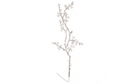 Dekoračný zimný konár, biely/hnedý, 69 cm, 1 ks