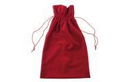 Zamatové darčekové vrecúško, červené, 22 x 35 cm, 1 ks