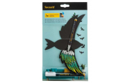 Kriedová tabuľa Securit® 3D vták, 22 x 14 cm, sada