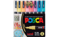 POSCA Marker PC-3M pastelové farby, 8 ks