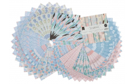 DESIGNPAPIER Graphik papier, 15,2 x 15,2 cm, 50 listov