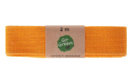 GoGreen bavlnená stuha, oranžová, 25 mm x  2 m, 1 ks