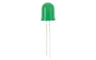 JUMBO sveteľná dióda, zelená, 10 mm, 10 ks