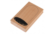 Rico Design® drevená pečiatka Sklenený kryt, 1 ks