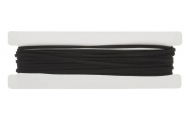 Velúrová šnúra, 3 mm x 5 m, čierna, 1 ks