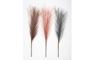 Umelá pampová tráva, ružová/sivá, 50 cm, 3 ks