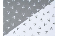 Vzorovaný fotokartón Sob, sivý/biely, 50 x 70 cm, 1 hárok