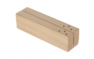 Drevený držiak na dekoráciu/sušené kvety, prírodný, 15 cm, 1 ks