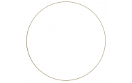 Kovový krúžok, Ø 40 cm, so zlatým povrchom, 1 ks