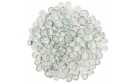 Mozaika, okrúhla, dražé, transparentné irizujúce,  ø 1 - 2 cm, 500 g