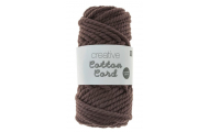 Rico Design® Creative Cotton Cord šnúra na makramé, čokoládová, 130 g, 1 ks
